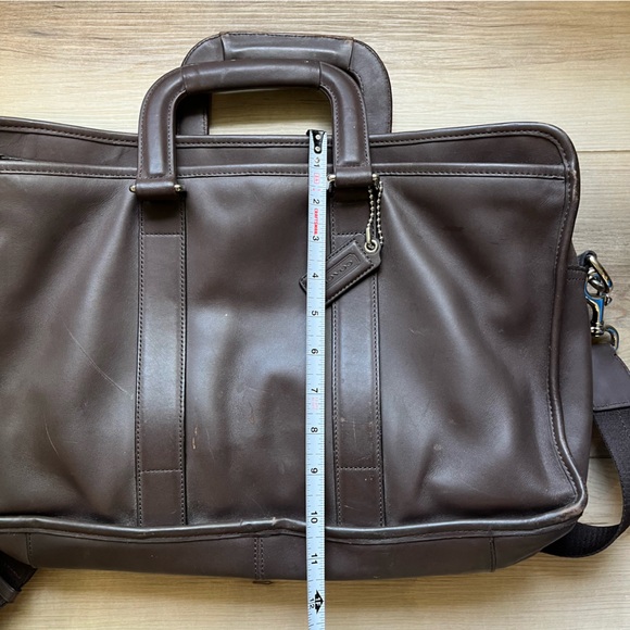 Coach 70662 Brown Leather Embassy Business Travel Portfolio Briefcase Bag - Picture 13 of 15